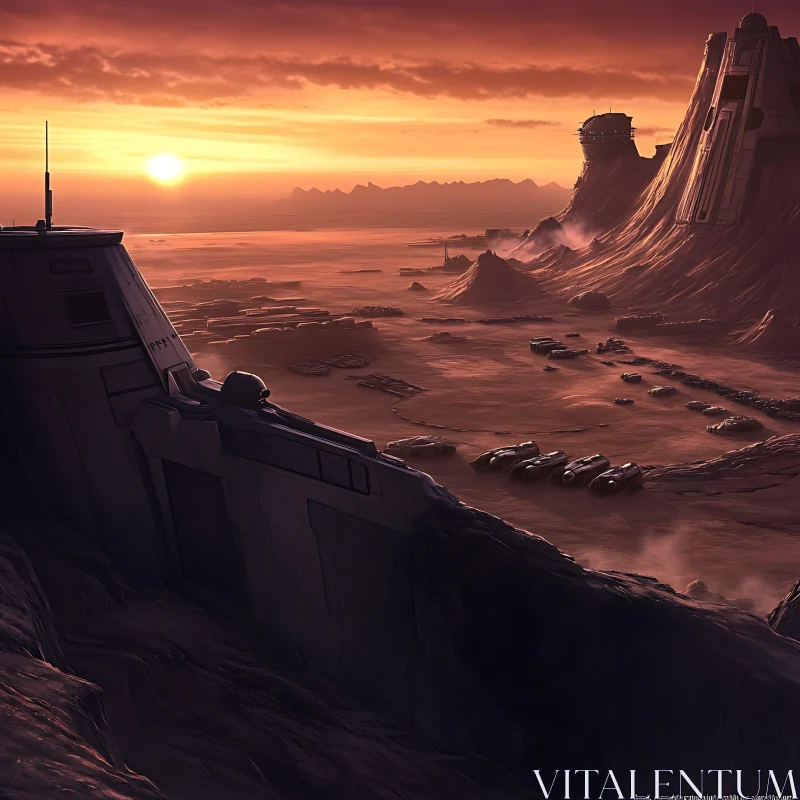 AI ART Distant Sun: Sci-Fi Civilization