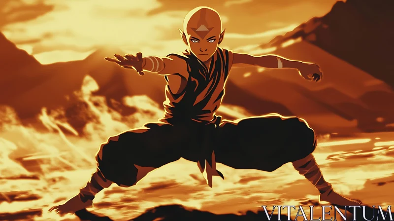 AI ART Aang, the Last Airbender