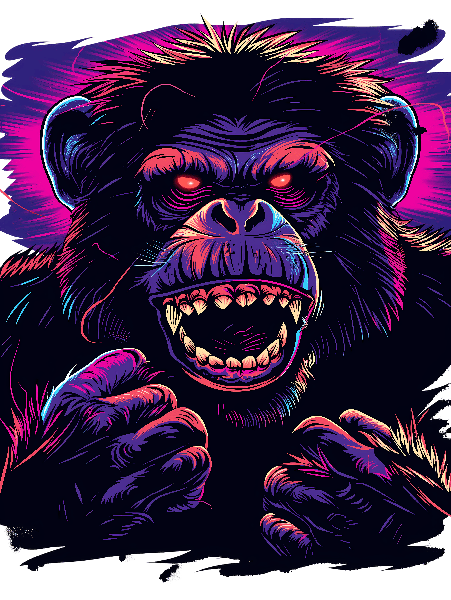 Aggressive Primate Artwork