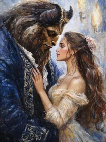 Fairytale Love: Beauty and Beast Portrait