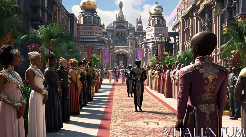 AI ART Procession in Wakanda