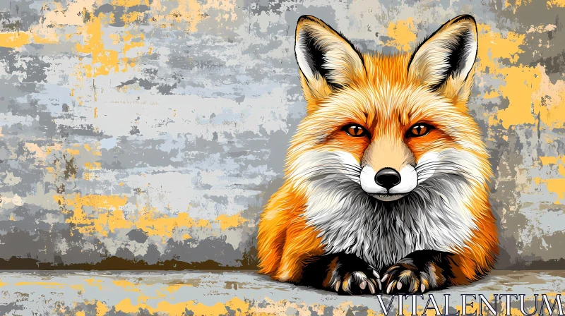 Artistic Fox Drawing AI Image