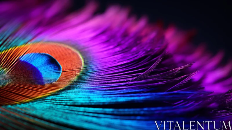 Mesmerizing Peacock Feather Wallpaper in Rich Colors AI Image