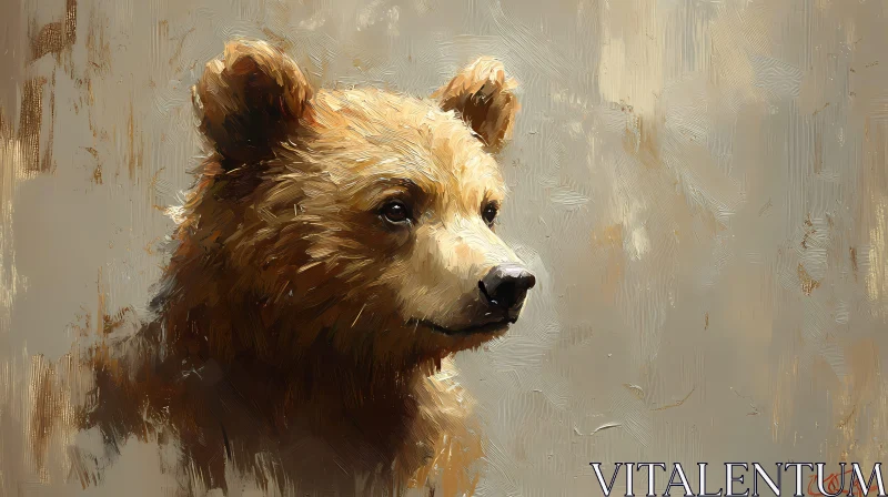 Bear Art Illustration AI Image