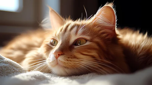 Serene Feline in Gentle Light