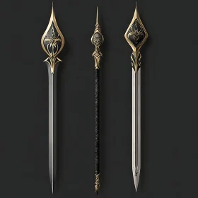 Elegant Swords Display