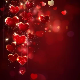 Red Heart Bokeh Dreamscape