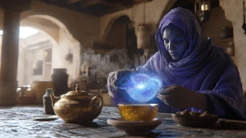 Mystical Seer with Enchanted Tea