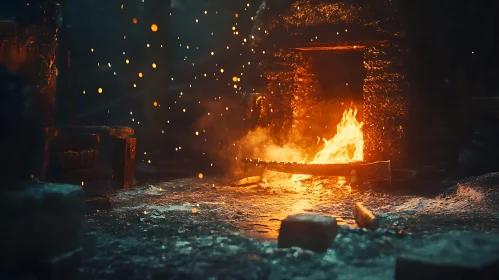 Vivid Fire and Forge Embers