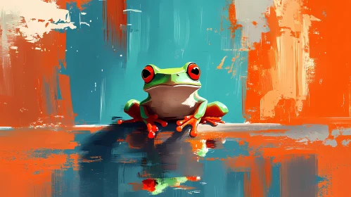 Vivid Frog Illustration