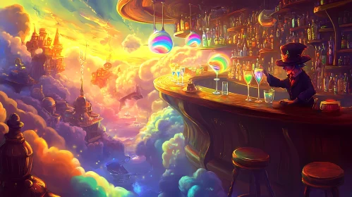 Whimsical Bar in the Clouds