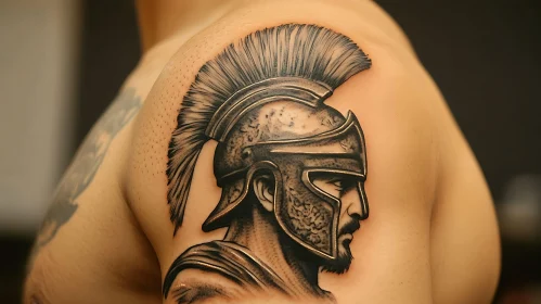 Man with Warrior Tattoo