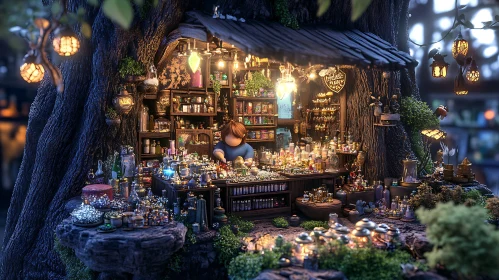 Magical Treehouse Potion Shop