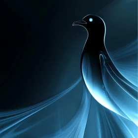 Luminous Bird Minimalist Design