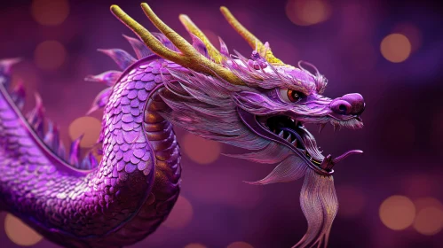 Fantastic Purple Dragon Artwork