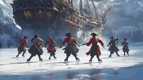 Pirates Glide Across Frozen Waters