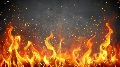 Dancing Flames with Sparks