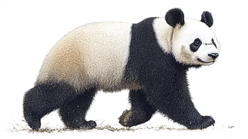 Detailed Panda Illustration