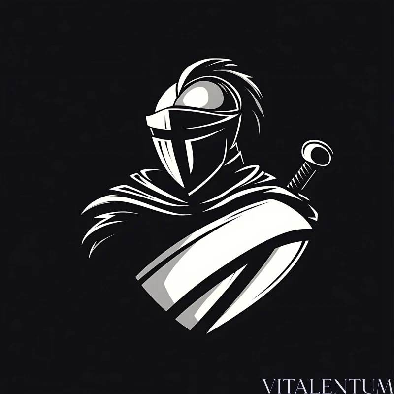 AI ART Stylized Knight in Armor Artwork