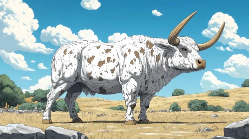 Bull in Countryside