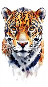 Leopard Illustration in Watercolors