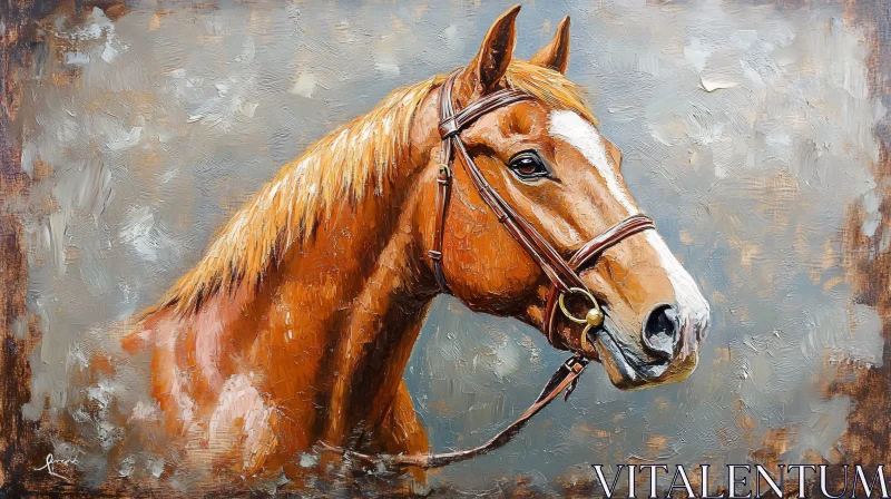 AI ART Artistic Horse Portrait in Oil