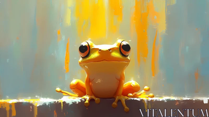 AI ART Abstract Frog Art