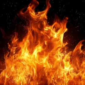 Flames and Ash: A Fiery Display