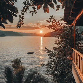 Peaceful Sunset Over Calm Waters