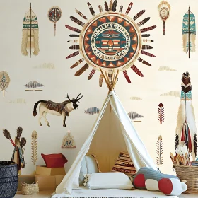 Teepee with Native American Design