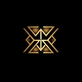 Sleek Golden Abstract Design