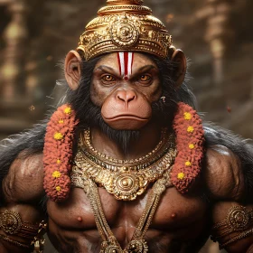 Golden Deity Monkey Character