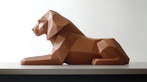 Abstract Lion Art