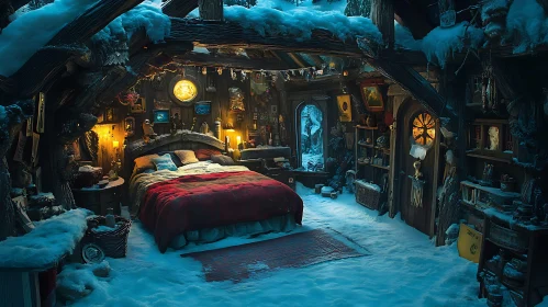 Winter Wonderland Attic Bedroom