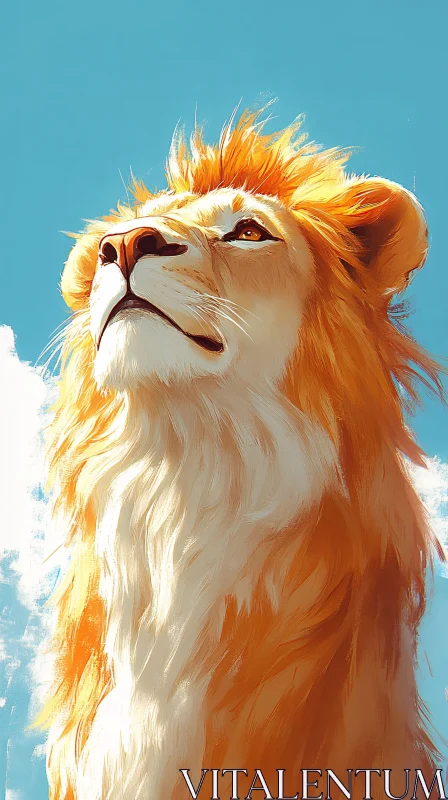 AI ART Royal Lion Portrait