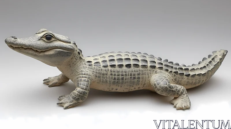 Artistic Reptile Sculpture AI Image