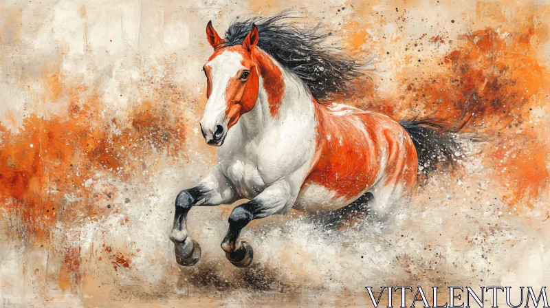 Dynamic Horse Art AI Image