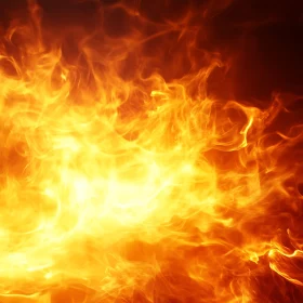Dancing Flames in Full Blaze