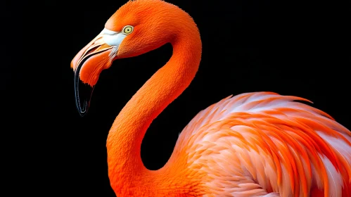 Flamingo Bird Close-Up