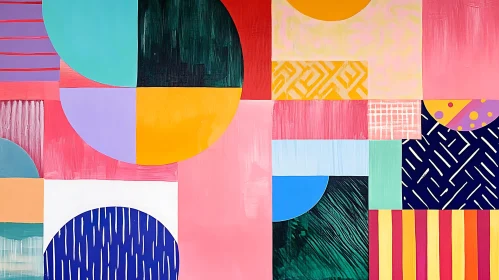 Colorful Geometric Composition