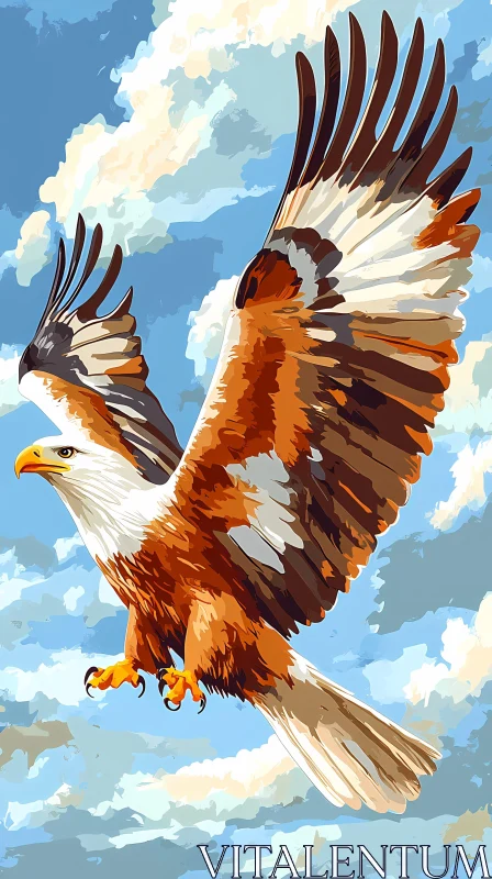 AI ART Eagle in Flight