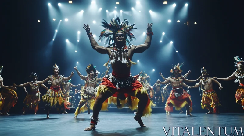 Vibrant Cultural Dance Show AI Image