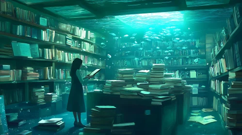 Underwater Sanctuary of Literary Dreams