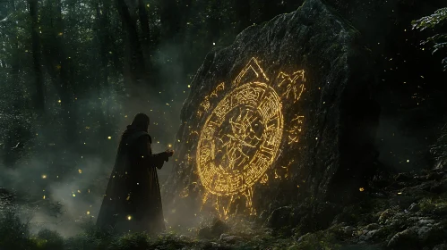 Mystic Inscription Wizard in the Woods
