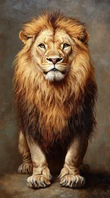 Regal Lion Sitting