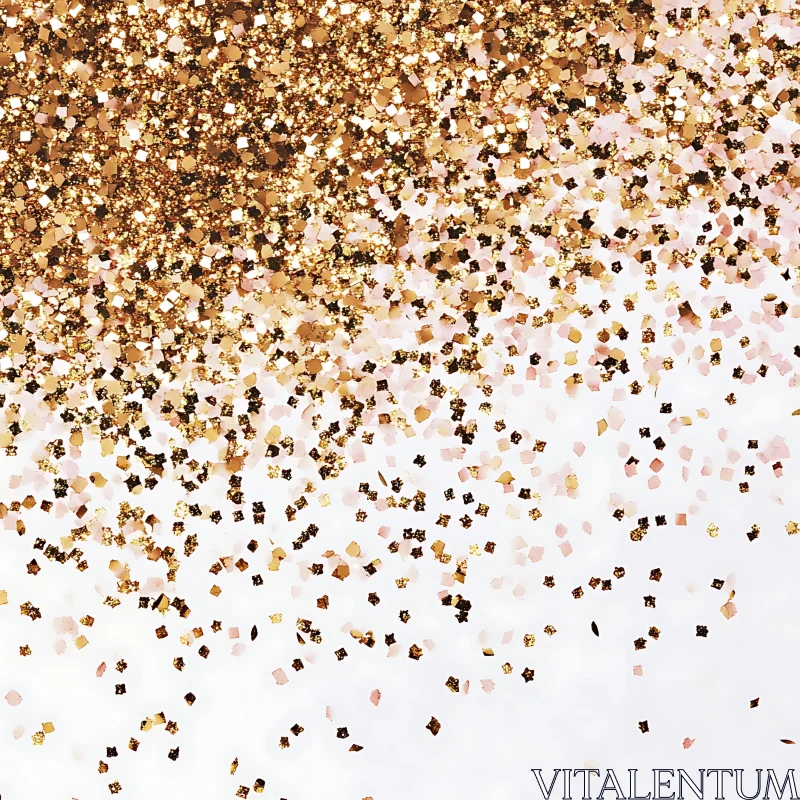 AI ART Abstract Golden Glitter Texture