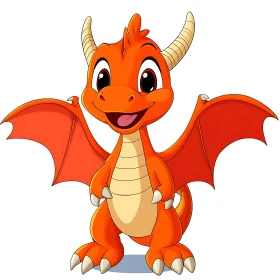 Cute Cartoon Dragon Character Design