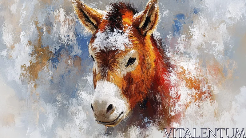 Expressive Donkey Artwork AI Image