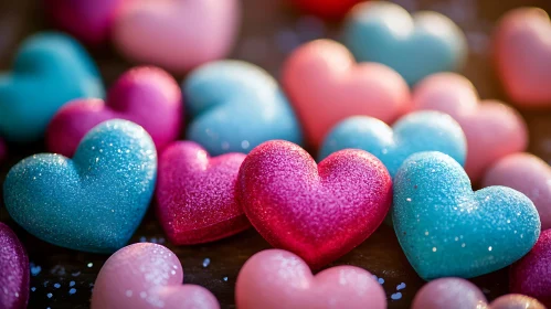 Pastel Heart Candies