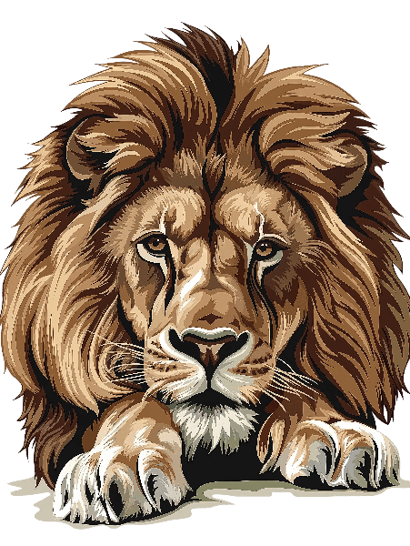 POD Design Majestic Lion T-Shirt Design